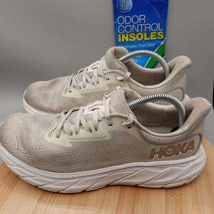 Hoka One One Shoes Womens 11B Arahi 7 Running White 1147851 BSG Flaws